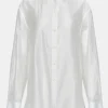 Source Unknown Accessories-Sheer Button-Down Shirt, White