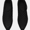 Source Unknown Shoes & Bags-Sock Flat Mesh Ballerina, Black