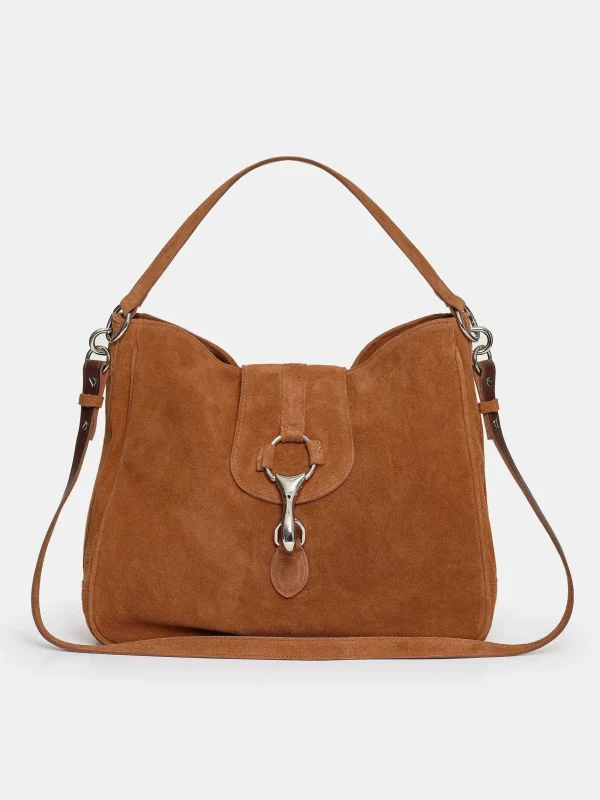 Source Unknown Shoes & Bags-Suede Hobo Bag, Copper