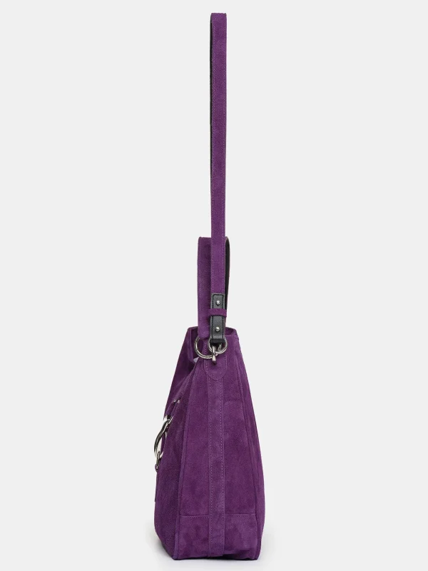 Source Unknown Shoes & Bags-Suede Hobo Bag, Plum