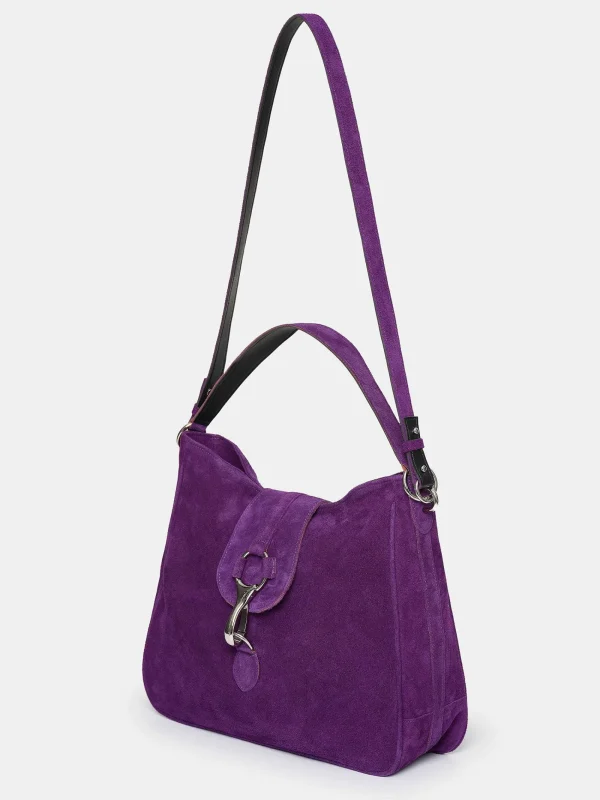 Source Unknown Shoes & Bags-Suede Hobo Bag, Plum