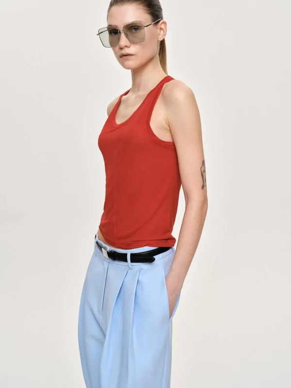 Source Unknown Accessories-Tancel Tank Top, Red