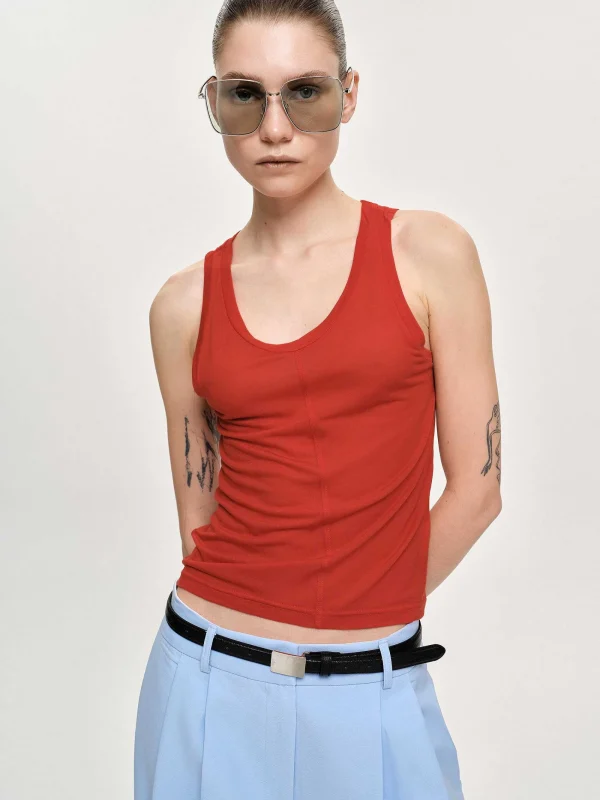 Source Unknown Accessories-Tancel Tank Top, Red