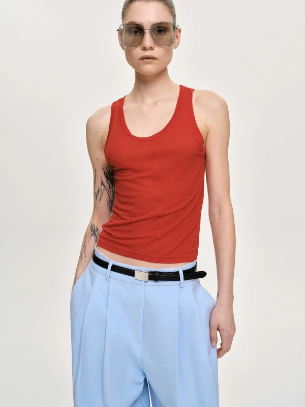 Source Unknown Accessories-Tancel Tank Top, Red