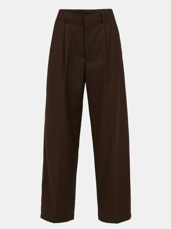 Source Unknown Bottoms-Triangle Pocket Relaxed Trousers, Fondant