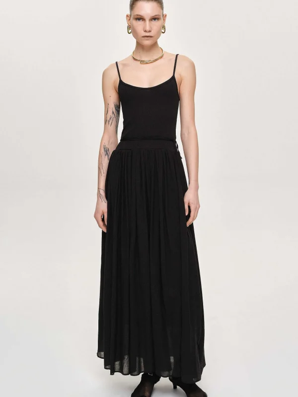 Source Unknown Accessories-Tulle Slip Dress, Black