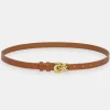 Source Unknown Clothing-Twisted Knot Buckle Belt, Camel