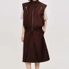 Source Unknown Accessories-Versatile Zip Vest, Black Cherry