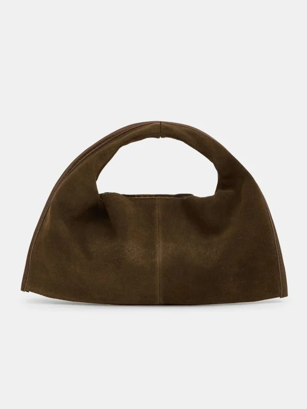 Source Unknown Clothing-Vida Suede Mini Tote Bag, Walnut