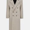 Source Unknown Clothing-Wallis Oversized Grandpa Coat, Beige