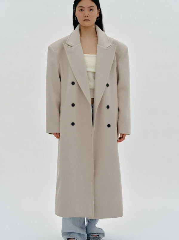 Source Unknown Clothing-Wallis Oversized Grandpa Coat, Beige