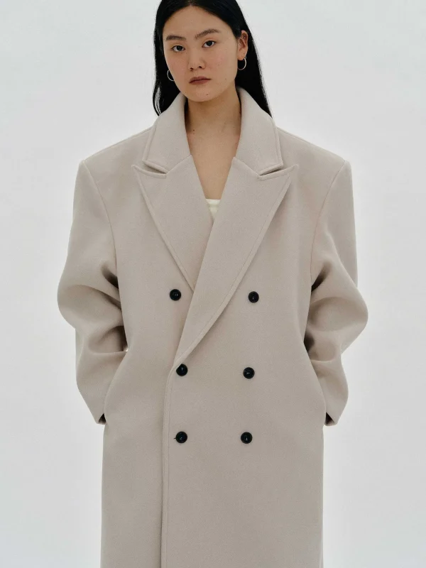 Source Unknown Clothing-Wallis Oversized Grandpa Coat, Beige