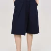 Source Unknown Clothing-Wrapped Cotton Shorts, Navy