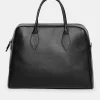 Source Unknown Clothing-Xlarge Weekender Faux-Leather Bag, Black